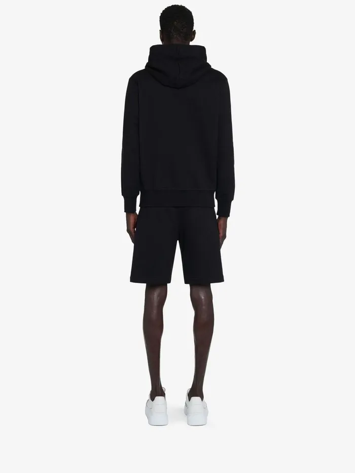 Men Trousers Alexander McQueen Mcqueen Graffiti Shorts Black
