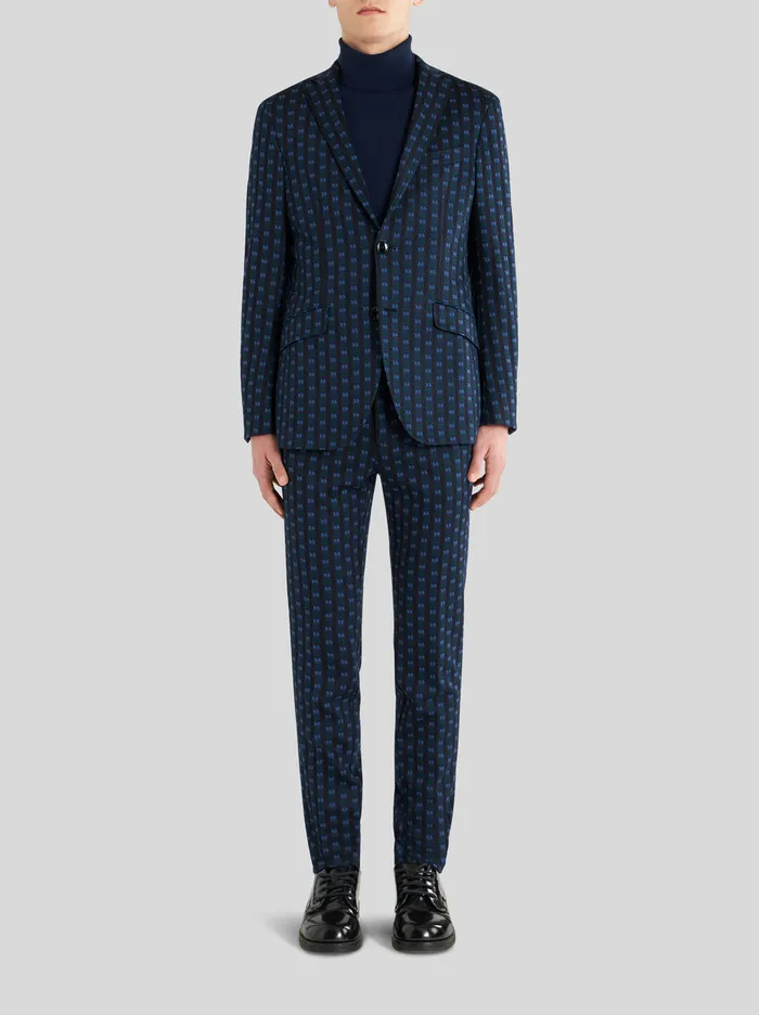 Men Trousers With Tie Print Pattern Etro Trousers