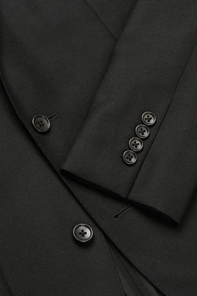 Men Unconstructed Italian Wool Blazer Extended Sizes Black Bonobos Blazers and Sport Coats