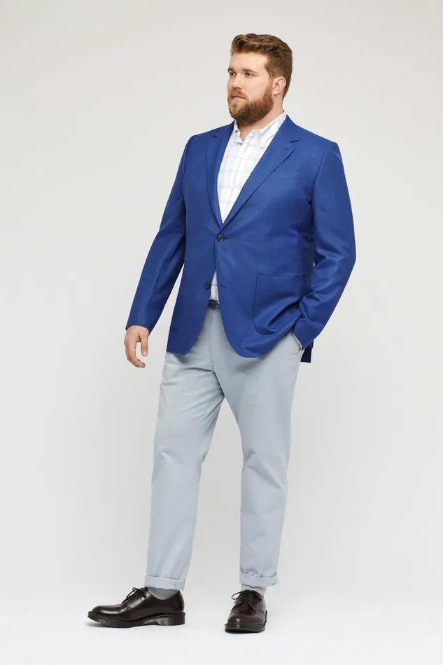 Men Unconstructed Italian Wool Blazer Extended Sizes Jamie Cerulean Blue Bonobos Blazers and Sport Coats Men Unconstructed Italian Wool Blazer Extended Sizes Jamie Cerulean Blue Bonobos Blazers and Sport Coats