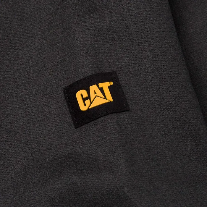 Men Waxed Cotton Shirt Jacket Cat Footwear Tops and Outerwear