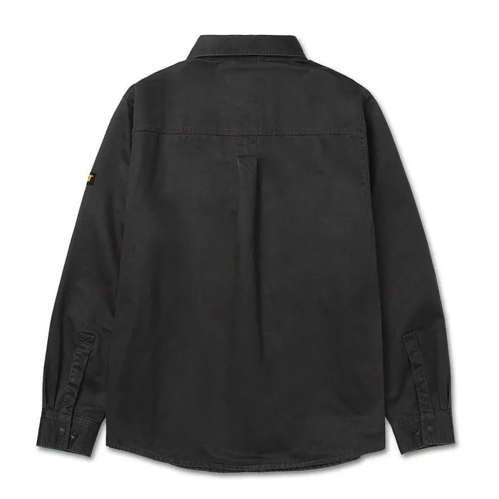 Men Waxed Cotton Shirt Jacket Cat Footwear Tops and Outerwear