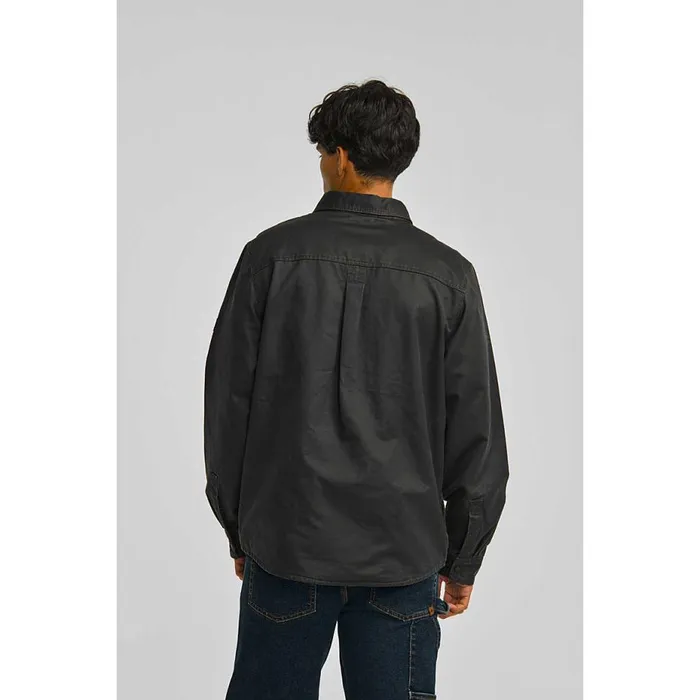 Men Waxed Cotton Shirt Jacket Cat Footwear Tops and Outerwear
