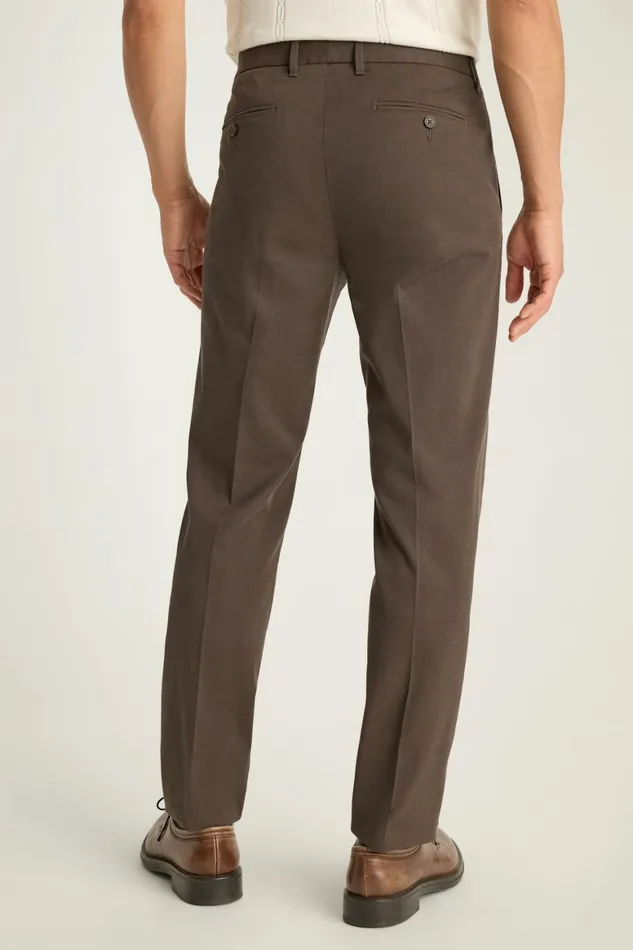 Men Weekday Warrior Dress Pants Tuesday Brown Micro Dobby Bonobos Dress Pants