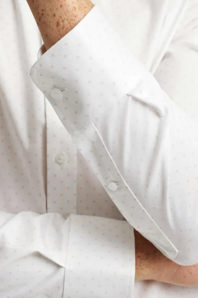 Men Weekday Warrior Dress Shirt Pink Dotted Dots Bonobos Business Casual Shirts