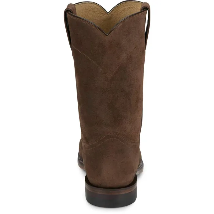 MEN Wes 10034 Suede Roper Almond Justin Boots Western