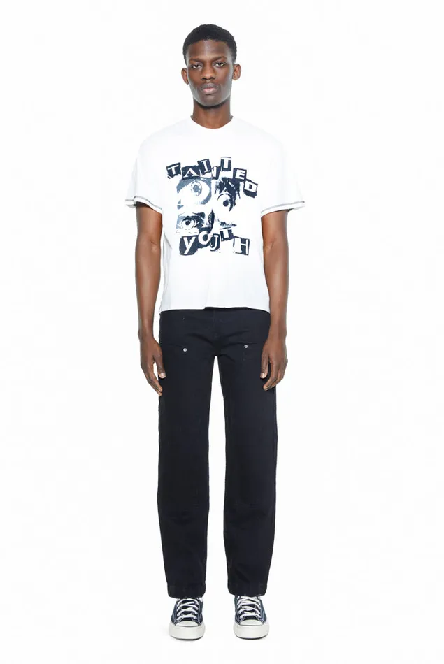 Men White Tainted Youth Tshirt Jaded London TShirts and Vests