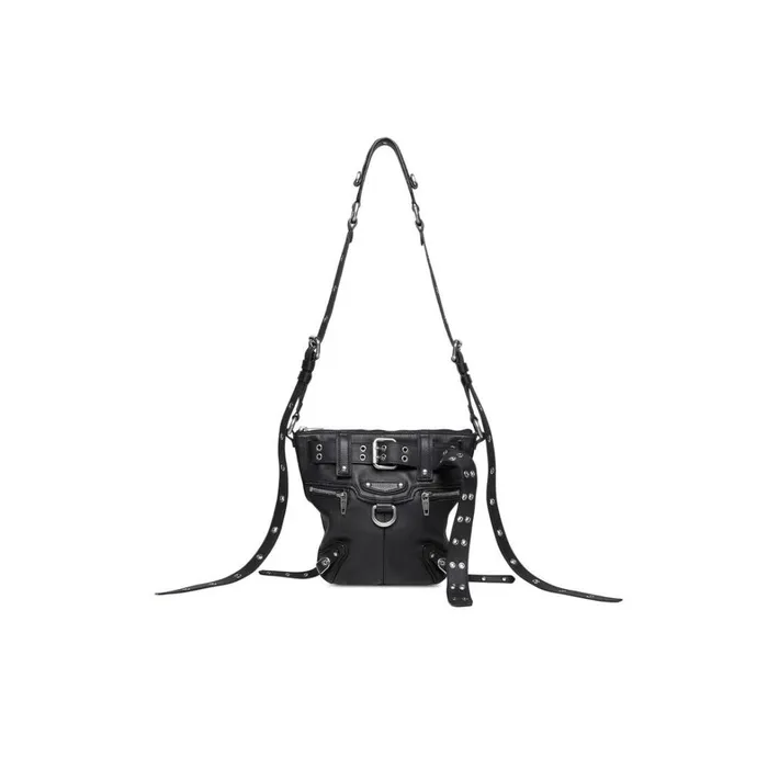 MenWomen Bags and Totes Balenciaga Emo Xs Bucket Bag In Black