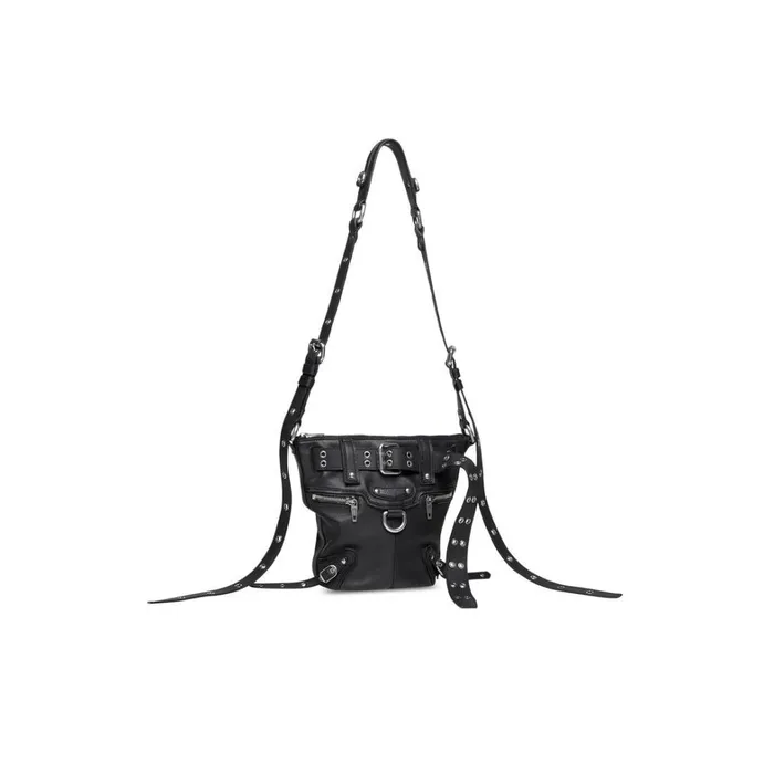 MenWomen Bags and Totes Balenciaga Emo Xs Bucket Bag In Black