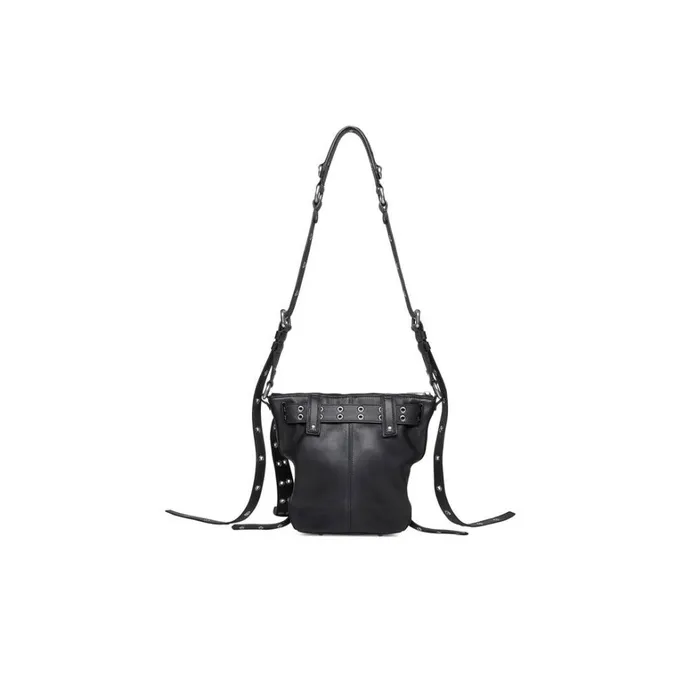 MenWomen Bags and Totes Balenciaga Emo Xs Bucket Bag In Black