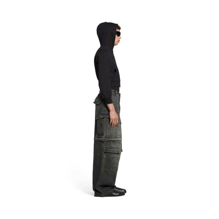 MenWomen Trousers Balenciaga Cargo Trousers In Black