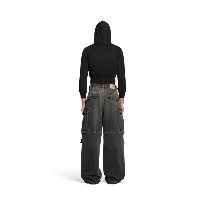 MenWomen Trousers Balenciaga Cargo Trousers In Black