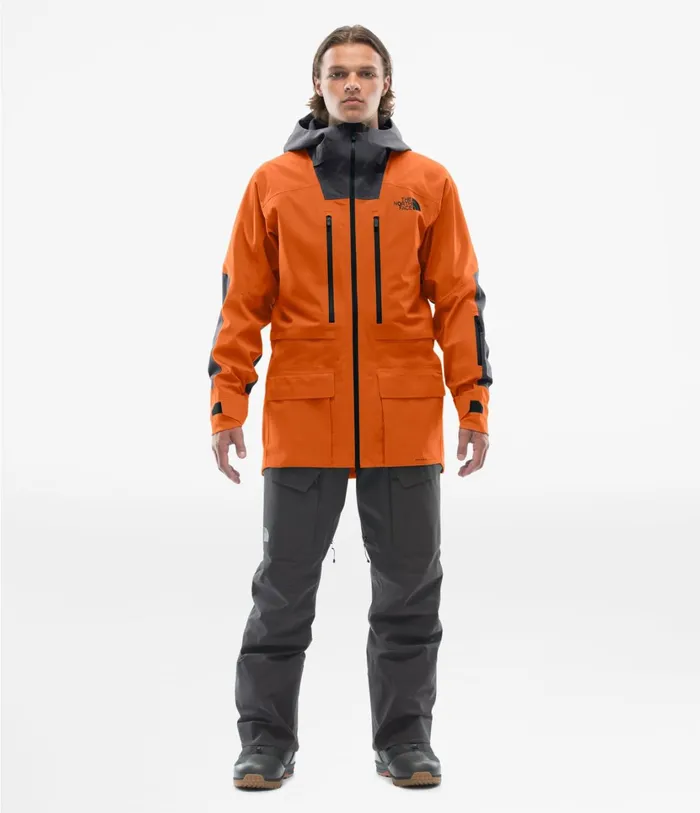 Mens ACAD Jacket Papaya Orangeweathered Black The North Face Snow