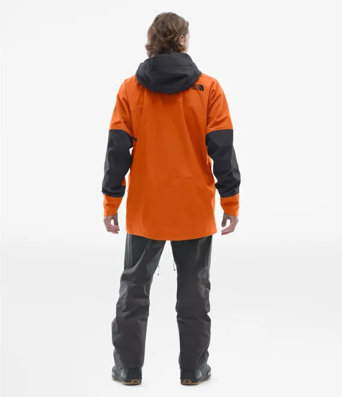 Mens ACAD Jacket Papaya Orangeweathered Black The North Face Snow