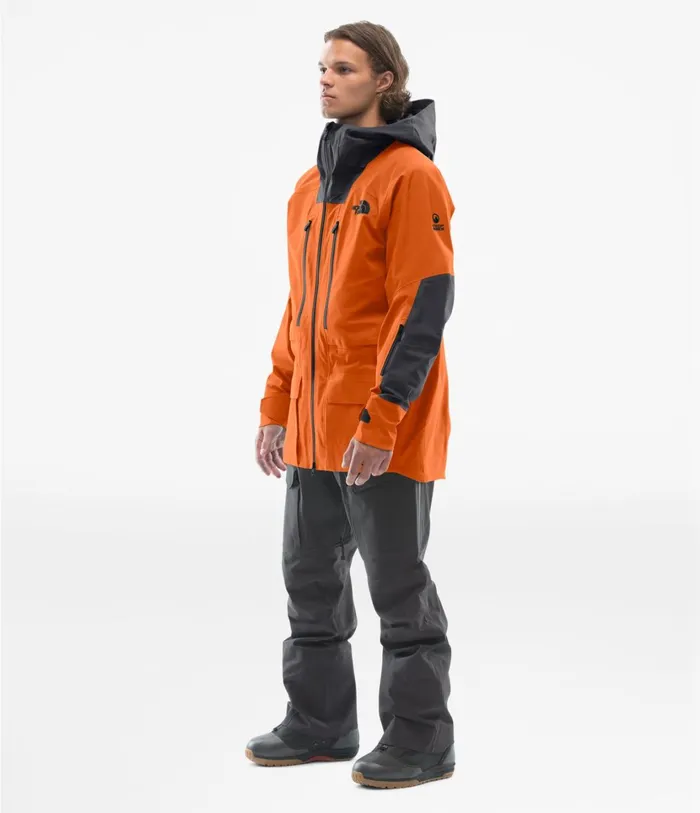 Mens ACAD Jacket Papaya Orangeweathered Black The North Face Snow