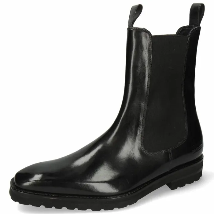 Mens Ankle Boots Melvin and Hamilton Clark 49 Black