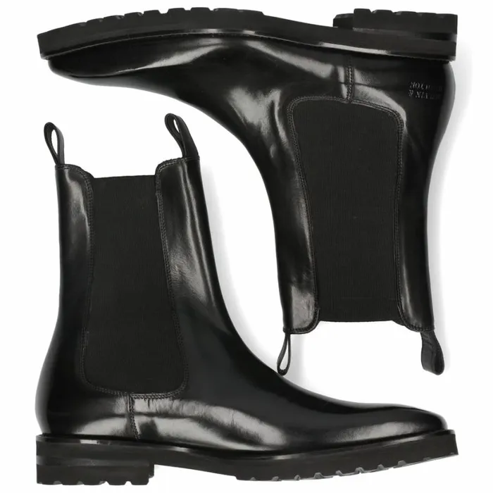 Mens Ankle Boots Melvin and Hamilton Clark 49 Black