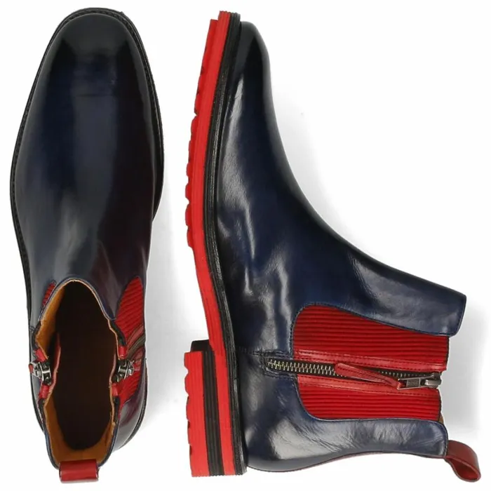Mens Ankle Boots Melvin and Hamilton Eddy 25 Blue