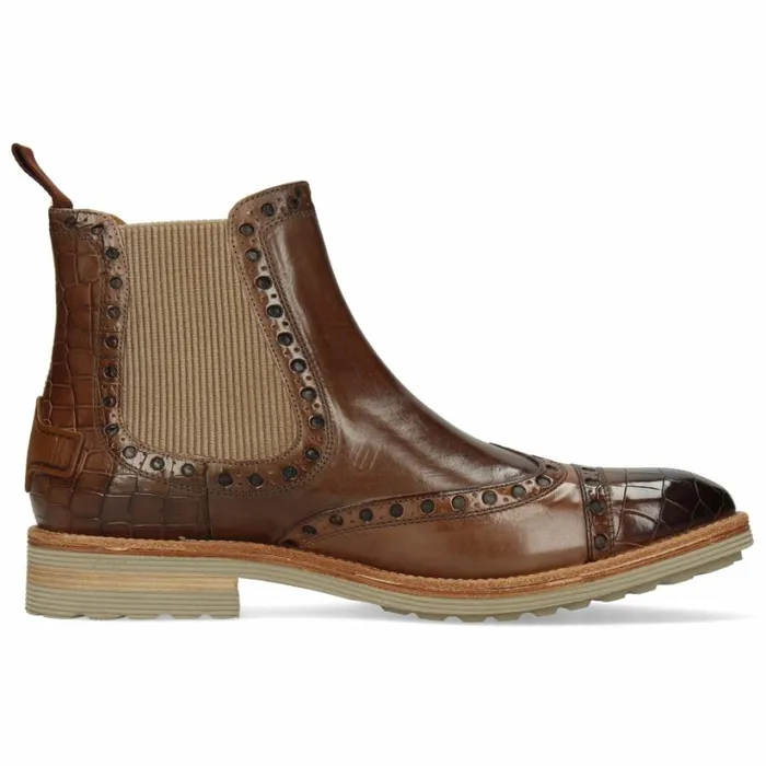 Mens Ankle Boots Melvin and Hamilton Eddy 46 Brown