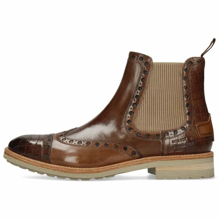 Mens Ankle Boots Melvin and Hamilton Eddy 46 Brown