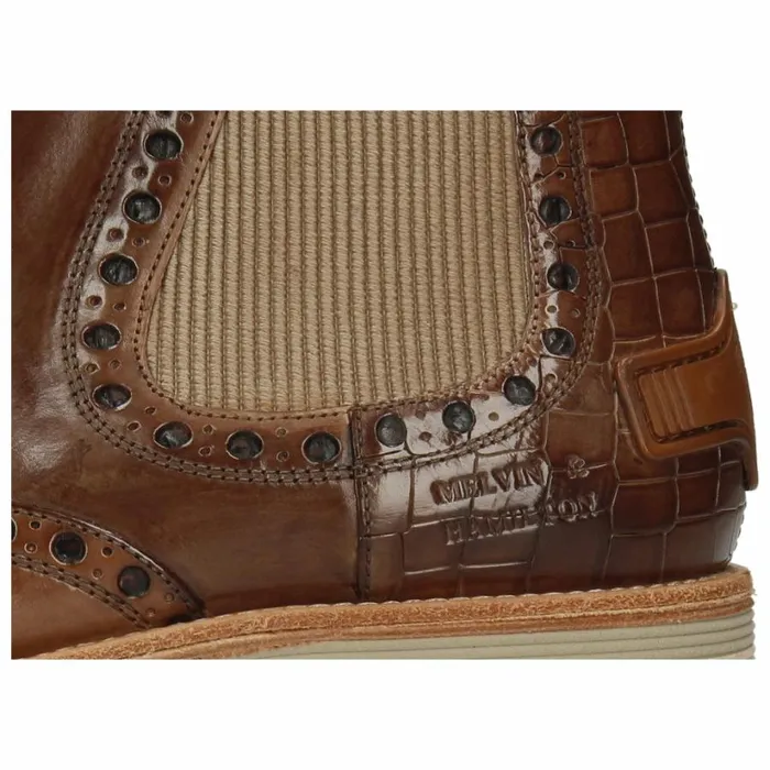 Mens Ankle Boots Melvin and Hamilton Eddy 46 Brown