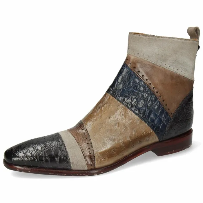 Mens Ankle Boots Melvin and Hamilton Elvis 26 Multi