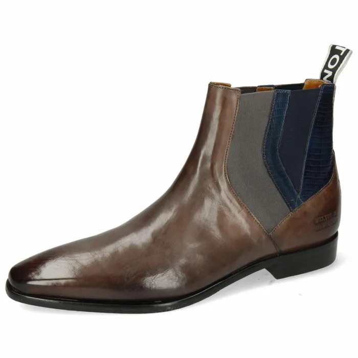 Mens Ankle Boots Melvin and Hamilton Elvis 73 Grey