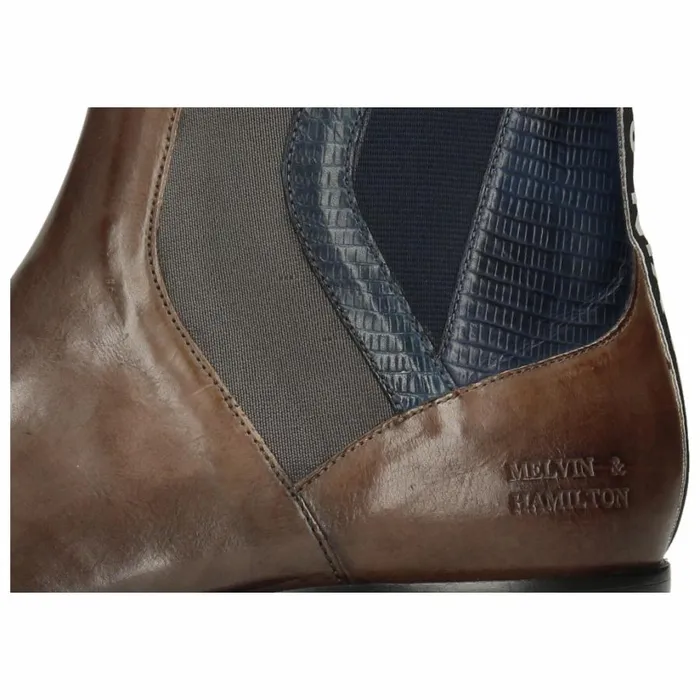 Mens Ankle Boots Melvin and Hamilton Elvis 73 Grey