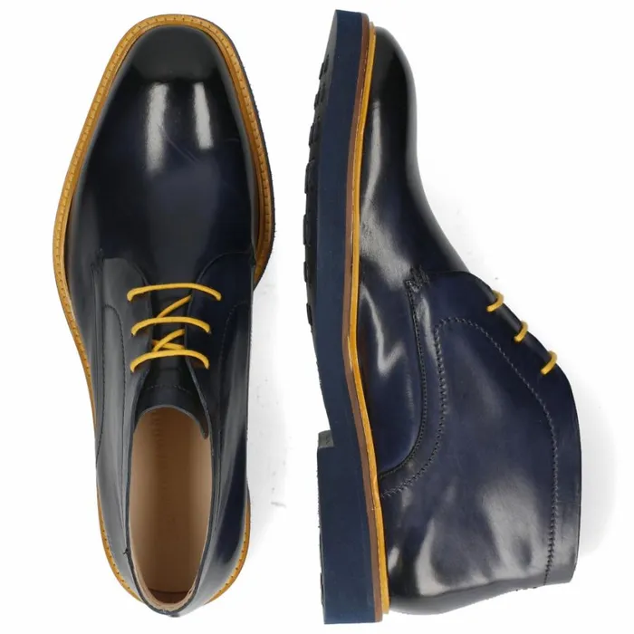 Mens Ankle Boots Melvin and Hamilton Felix 1 Blue