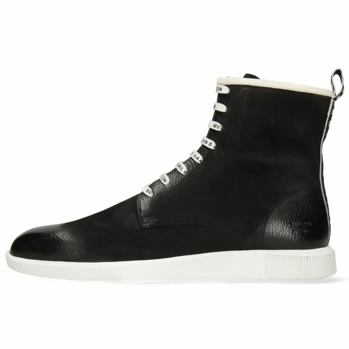 Mens Ankle Boots Melvin and Hamilton Newton 18 Black