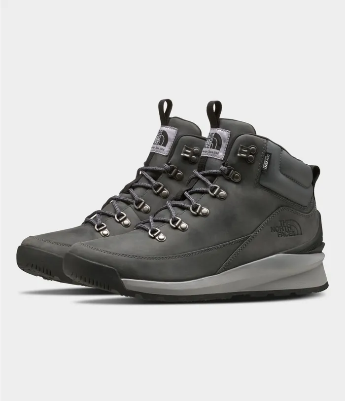 Mens BackToBerkeley Mid WP Zinc Greytnf Black The North Face Sneakers