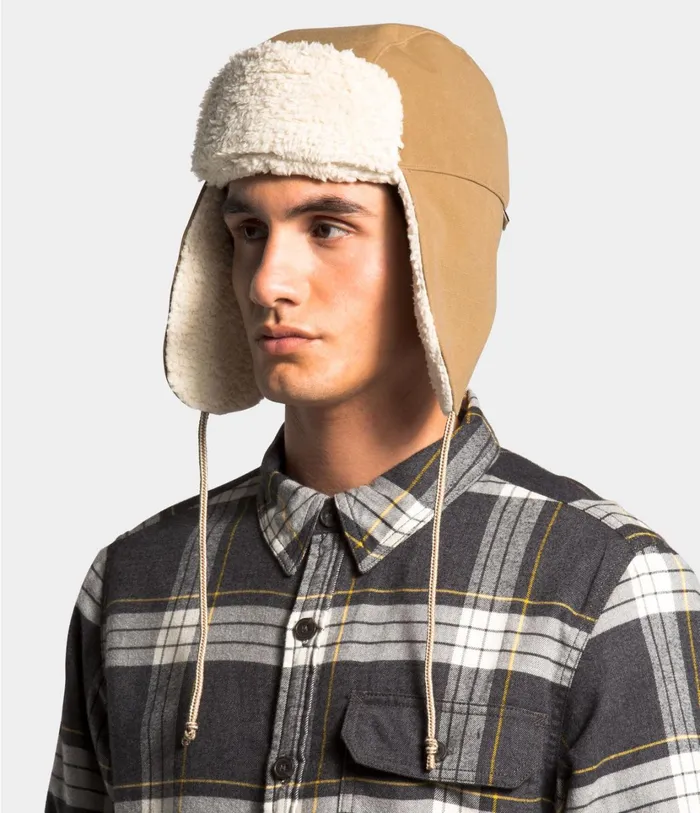 Mens Canvas Trapper Utility Brown The North Face Beanies and Scarves