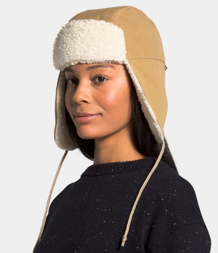 Mens Canvas Trapper Utility Brown The North Face Beanies and Scarves