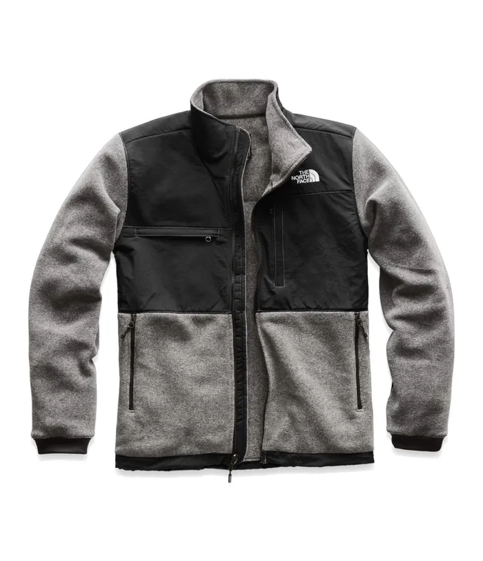 Mens Denali 2 Jacket Charcoal Grey Heathertnfblk The North Face Fleece