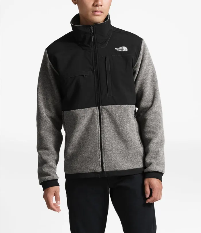 Mens Denali 2 Jacket Charcoal Grey Heathertnfblk The North Face Fleece