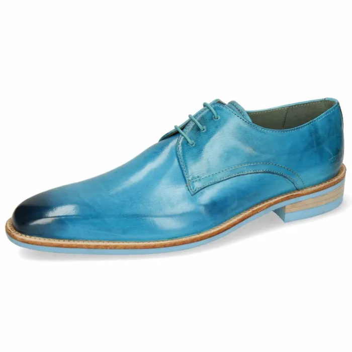 Mens Derbies Melvin and Hamilton Lance 24 Turquoise