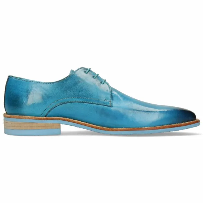 Mens Derbies Melvin and Hamilton Lance 24 Turquoise