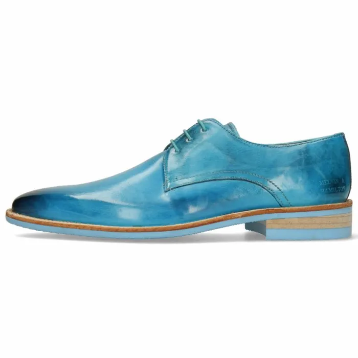 Mens Derbies Melvin and Hamilton Lance 24 Turquoise