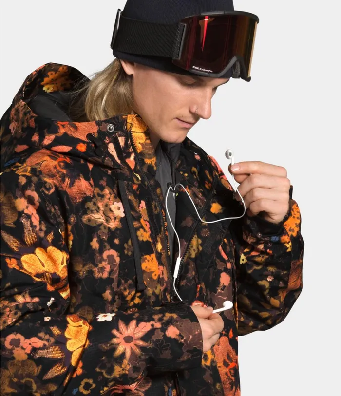 Mens Goldmill Parka Tnf Black Flower Child Multi Print The North Face Insulated and Down Jackets