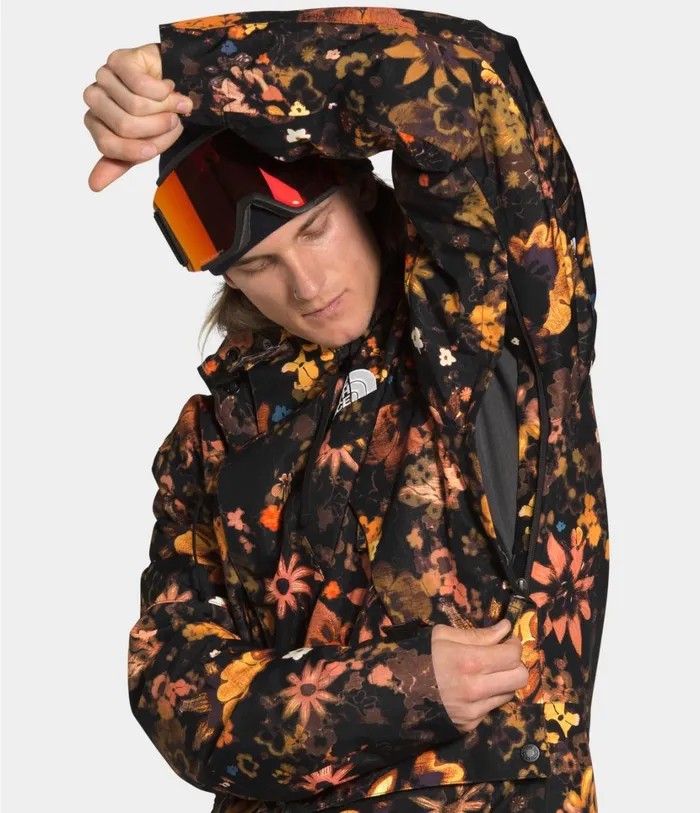 Mens Goldmill Parka Tnf Black Flower Child Multi Print The North Face Insulated and Down Jackets