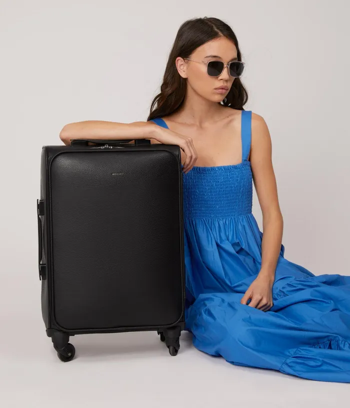 MensWomen Coast Vegan Carry On Luggage Bag 8211 Dwell Black Matt and Nat Weekenders