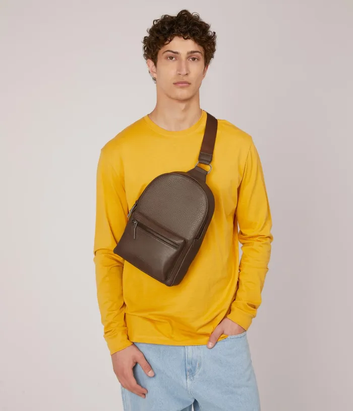 MensWomen Voassm Small Vegan Sling Bag 8211 Dwell Chestnut Matt and Nat Backpacks