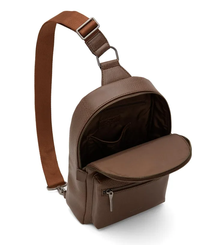 MensWomen Voassm Small Vegan Sling Bag 8211 Dwell Chestnut Matt and Nat Backpacks