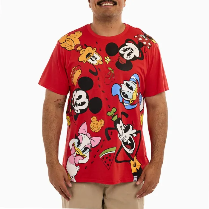 Mickey and Friends Picnic Tee Unisex Loungefly Apparel