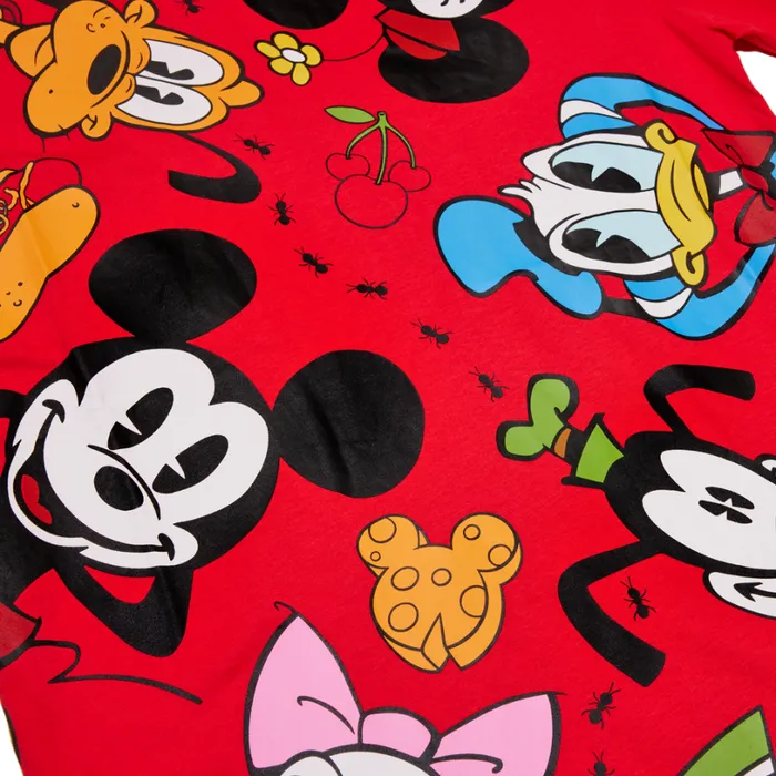 Mickey and Friends Picnic Tee Unisex Loungefly Apparel Mickey and Friends Picnic Tee Unisex Loungefly Apparel