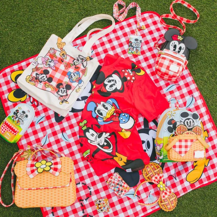 Mickey and Friends Picnic Tee Unisex Loungefly Apparel Mickey and Friends Picnic Tee Unisex Loungefly Apparel