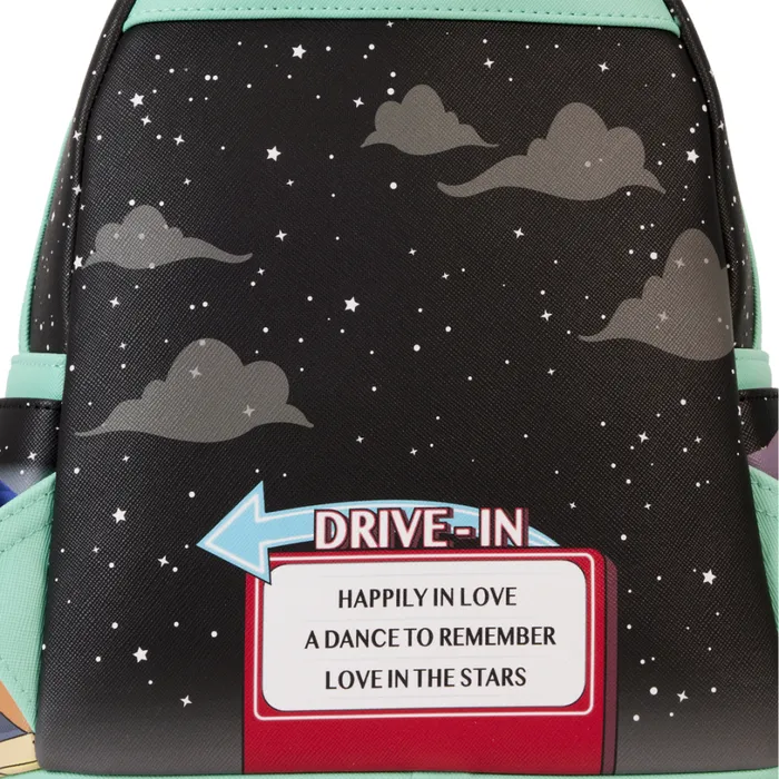 Mickey and Minnie Date Night DriveIn Lenticular Mini Backpack Unisex Loungefly Backpacks Mickey and Minnie Date Night DriveIn Lenticular Mini Backpack Unisex Loungefly Backpacks
