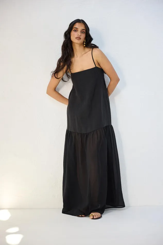 MidiMaxi Dresses Women VRG GRL Nora Maxi Dress Black MidiMaxi Dresses Women VRG GRL Nora Maxi Dress Black