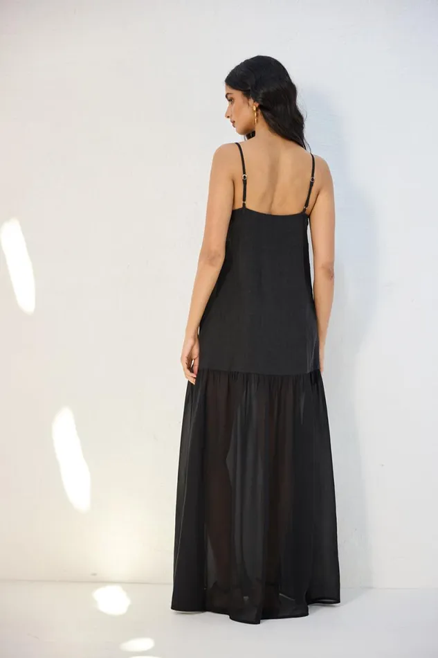 MidiMaxi Dresses Women VRG GRL Nora Maxi Dress Black MidiMaxi Dresses Women VRG GRL Nora Maxi Dress Black