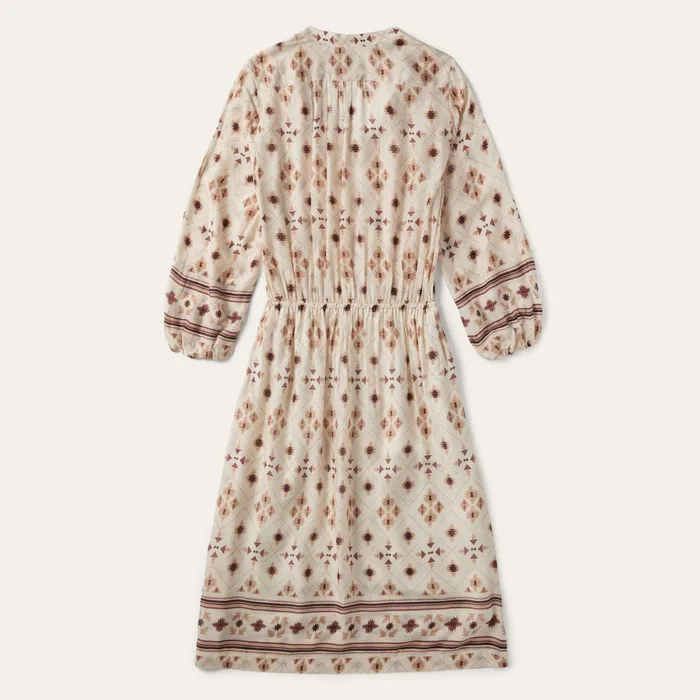 Midi Women Stetson Gaucho Herringbone Dress White